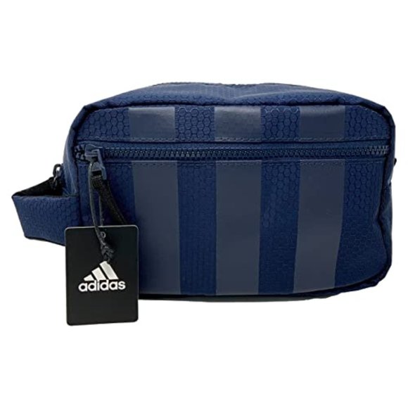 Adidas Team Toiletry Kit DOPP Travel Shower Bag BLACK NAVY OR PINK NWT - Picture 1 of 5